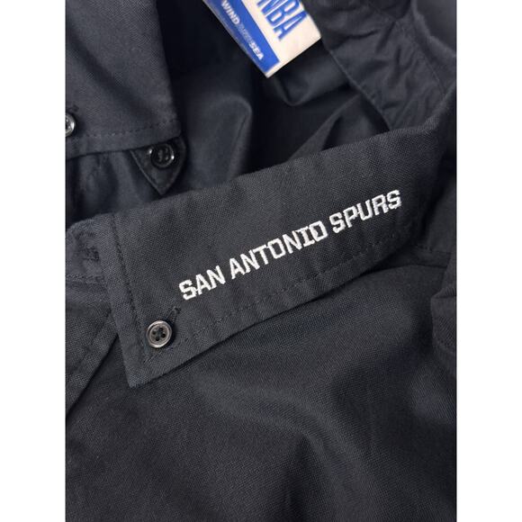 NBA x WIND AND SEA Shirt Large Men San Antonio Spurs Oversized Oxford Made Japan - Picture 8 of 10